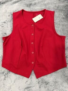 A New Day Sleeveless Button Front